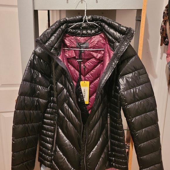 Karen Millen Black Feather Down Puffer Jacket - Picture 3 of 9